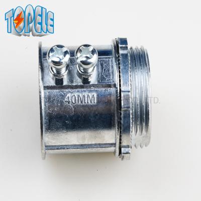 China Tipo del conector EMT Aleacion Zinc EMT Connector Set Screw del IEC 61386 25m m en venta