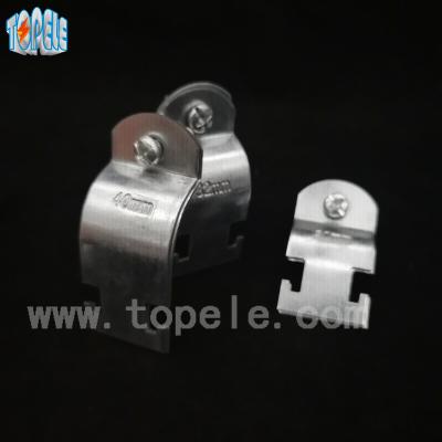 China Galvanized Steel Conduit Fittings GI Conduit Strut Clamp / Conduit Clip for sale