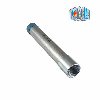 China BS 4568 Tubo de conduta elétrica de metal galvanizado com pontas e tampas parafusadas à venda