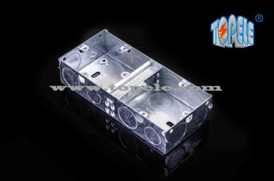 Cina 2- Gang British Standard Metal Electrical Conduit Box con PVC, Conduit Switch Box in vendita