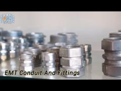 Steel EMT Conduit And Fittings Compression Connector NPT Thread