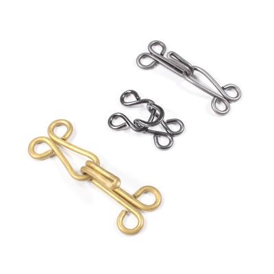 China Wholesale High Quality Nickel Free Bra Hook And Eye Accessories Small Necklace Hooks for sale