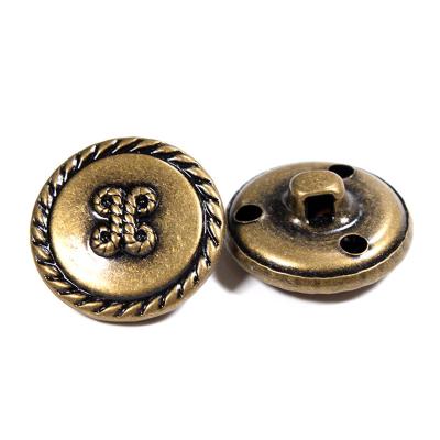 China China Manufacturer Nickel Free Brass Uniform Leg Metal Plating Custom Sewing Buttons For Coats for sale