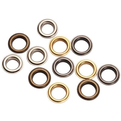 China Custom High Quality Nickel Free Factory Metal Grommets Supplies Grommets 12mm Silver Grommet Ring For Curtains/Garment/Shoes for sale