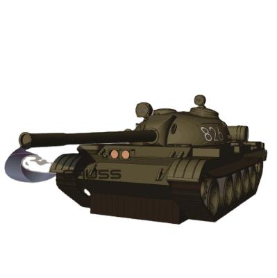 China PVC laminated sheet. 2021inflatable T-55 Inflatable Military Tank Army Tank Decoy for sale