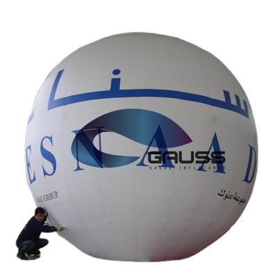 China Advertising 5m Diameter Helium Inflatable Advertising Tied Balloon On Display for sale