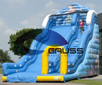 China 2017 Outdoor Best Selling Playground Giant Seaworld Inflatable Mega Slide for sale