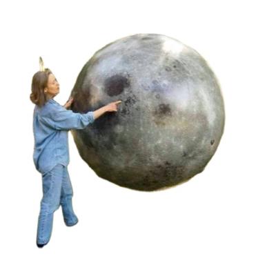 China Durable Attractive 8m Inflatable Moon Giant Balloon / Moon Soft Ball For Event for sale