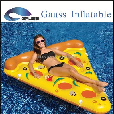 China Fun Giant Pizza Pool Float Summer Inflatable Water Toys / Beach Air Mattress Rest Raft for sale