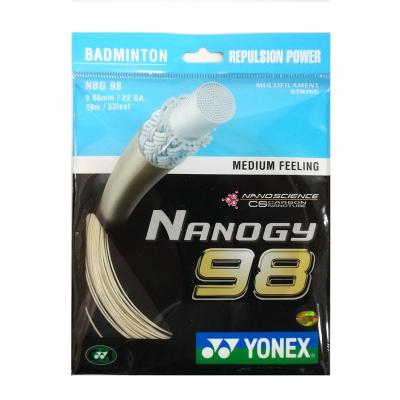 China Badminton Practice Yonex Badminton Racket String NANOGY 98 10m for sale