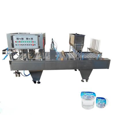 China Servo motor driven food cup filling and sealing machine for ice cream/automatic liquid filling machine for sale