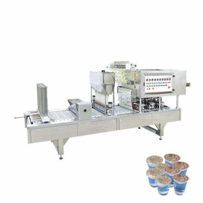 China Large Capacity PLC Touch Screen Type Automatic Food Sealing Honey Plastic Cup Form Filling Machine for sale