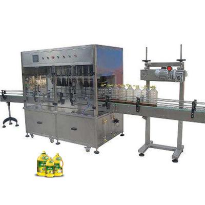 China 3000bph Automatic Rotary Plastic Food Bottle Cooking Vegetable Oil Filling Machinery for sale