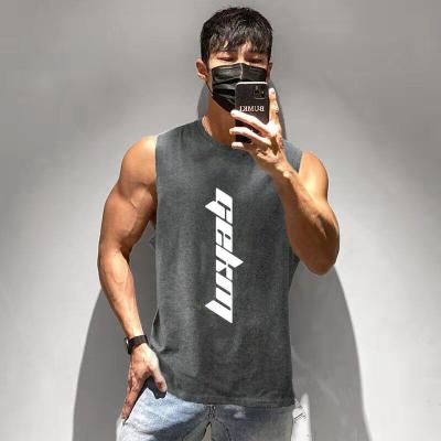 China QUICK DRY Wholesale Mens Bodybuilding Vest Tops Tank Gym Sleeveless Design Male Your Own Logo Stringer Wrestling Singlet Custom Made for sale