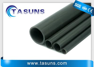 China Black Real Carbon Fiber Tube Pultrusion Round Tube 10mm for sale