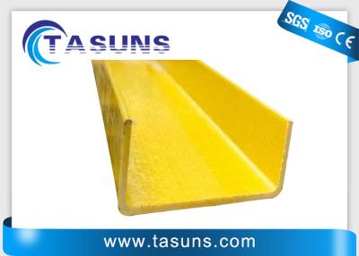 China Colored Fiberglass Profile Pultruded Composite Profiles U Shaped Beam for sale