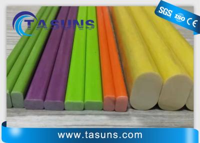 China Colored GRP Pultruded Profiles With Fiberglass Flat Strips For Tool Handle for sale