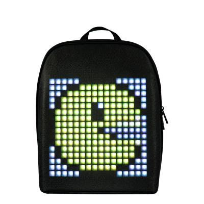 China Hot Selling USB App Control Blue Tooth Led Screen Backpack Led Light Backpack Led Backpack for sale