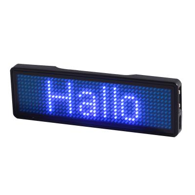 China S1144 Indoor Programmable LED Signs Scrolling LED Name Badge for sale