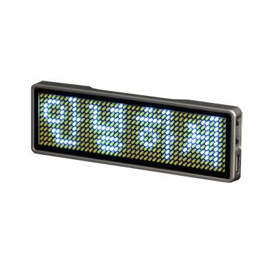 China LED Flashing Mini Display Advertising Panel Digital Led Name Badge for sale