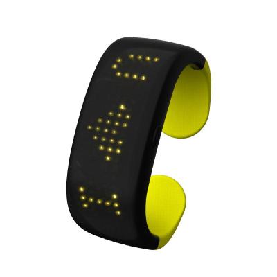 China New Color DIY/time/text/animation/alarm Scrolling Display APP Control Multi Programmable Night Running Party Smart LED Bracelet Luminous Wristband for sale