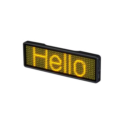 China Custom Programmable LED Turn Signal Blinker Scrolling Led Name Badge for sale