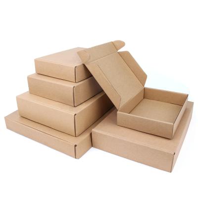 China High quality recycled materials and low price Kraft corrugated paper boxes factory wholesale transparent gift box for sale