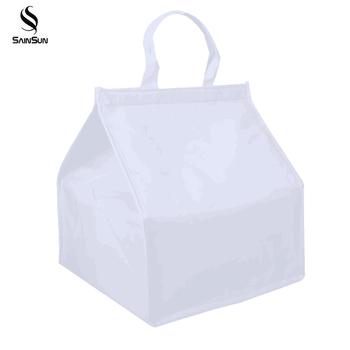 China Waterproof Custom Triangle Cake Logo Bag Aluminum Foil Seafood Cooler Bag for sale