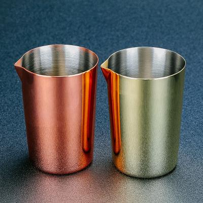 China Sustainable stainless steel 500ml tin stirring mixing glass preferred by pros and enthusiasts alike, make your own specialty cocktail tools for sale