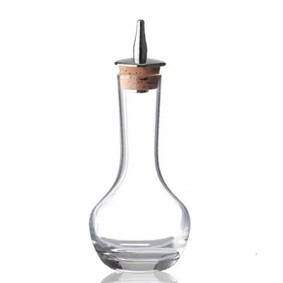 China Viable Classic Bitter Barman Kit Cocktail Bar Tool 90ml Bottle Glass Liquor Pourer Barware Be Careful for sale