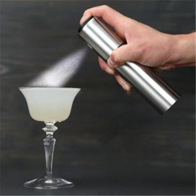 China Viable Spray Pump Stainless Steel Mist Olive Pump Spray Bottle Wine Fine Cocktail Bitters Spray Flames Bottle Bartender Bar Accessories for sale