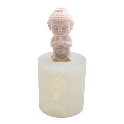 China Viable Baking Tools DIY Buddha Forms Aromatherapy Gypsum Chocolate Cake Silicone Mold Fondant Silicone Mold for sale