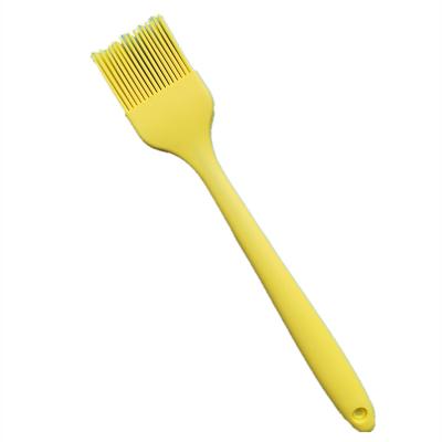 China Viable Size One Solid Color Silica Gel Semi-Permeable Kitchen Oil Brush Edible Pancake Brush Oil Brush Baking Tool Barbecue for sale