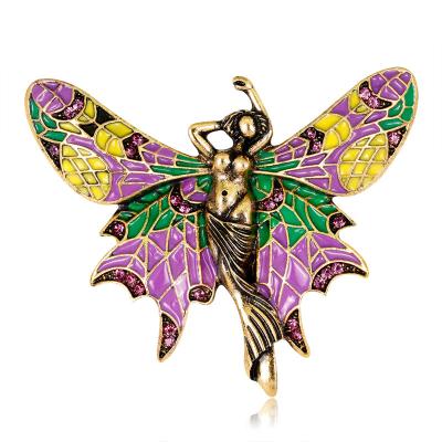 China Wild Elf Brooch Women's Wild Butterfly Brooch Women's New Fashion Mermaid Brooch Pin Jewelry Accessories for sale