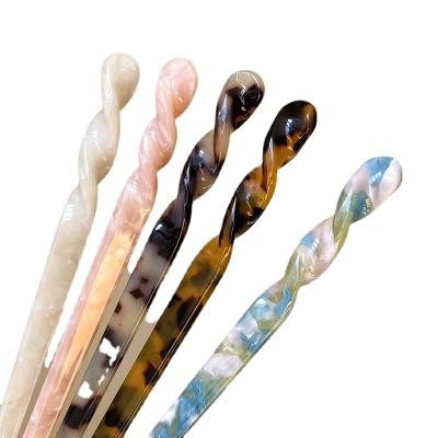 China Fashion Chinese Style Hair Sticks Vintage Acetate Wand Women Hairpins Hair Clips Pins Wedding Hair Jewelry Accessories Hair Stick for sale