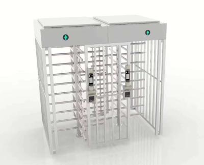 China One Lane RFID Entry Card Access Control System Double Height Turnstiles Affordable Full Security Gates for sale