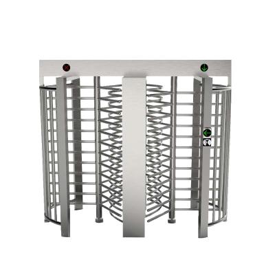 China 304 Full Height 120 Degree Double Stainless Steel 304 Stainless Steel Pedestrian Gate Turnstile 304 Door Access Control Revolving System for sale