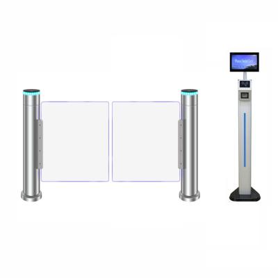 China Fast Speed ​​and High Level Access Control Two Way Swing Gate Turnstile for Gymnasium Swing Turnstile Flap Barrier for sale