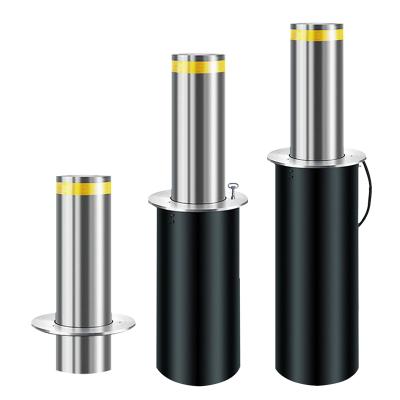 China Semi Automatic Hydraulic Retractable Road Traffic Bollards System Steel Bollard Rising Traffic Bollard Semi Automatic System for sale