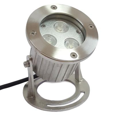 China High quality LANDSCAPE 91mm*130mm 3*1W led 304 or 316 stainless steel underwater spot light for sale