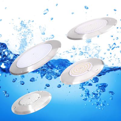 China Outdoor Mounted LED Pool 18W 25W 35W Super Slim LED Panel Light Resin Filled Underwater Light for sale