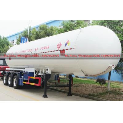 China Standard LPG Truck Trailer ASME 25Tons LPG Truck Trailer Gas Tank Trailer 50cbm Propane Semi Trailer for sale