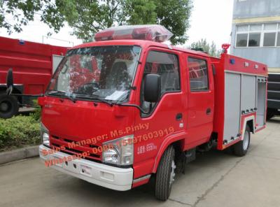 China Qinling 100P ELF 98HP Fire Vehicle Japan Mini Fire Trucks 2Tons Water Tank For Sale 6260*1980*2780 for sale