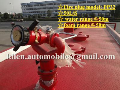 China Mini SINO Pumper Fire Water Monitor Red HOWO Fire Truck 10025*2500*3420 for sale