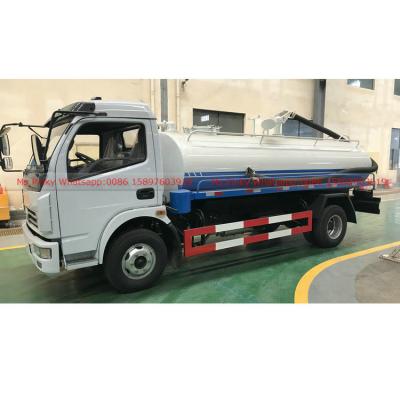 China Cheapest price DFAC sludge suction truck 6m3 toilet truck fecal suction car for sale 6000L for sale