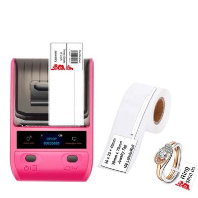 China Detonger black and white best selling label maker printer barcode qr code sticker label jewelry label printer for sale