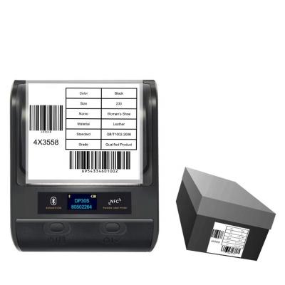 China DeTonger-DP30S 80mm Black And White Barcode Label Printer Supermarket Shelf Price Label Maker Mini Thermal Printer for sale