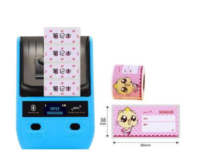 China DeTong Black and White DP23 2 Inch Name Tag Printer Color Cartoon Sticker Label Printer for sale