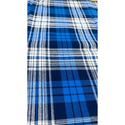 China Good price quality soft 100% cotton twill plaid y/d flannel yarn dyed fabric suppliers for sale