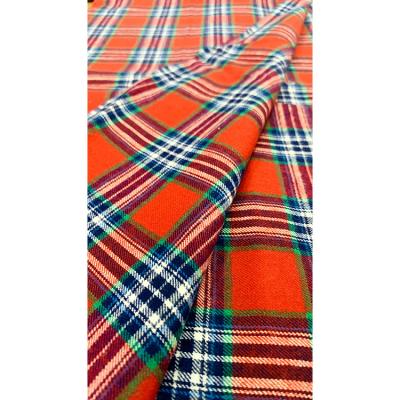 China Viable Factory Supply Plaid Checks Shirting Linen Fabric Direct Cotton Flannel Yarn-Dyed Fabrics for sale